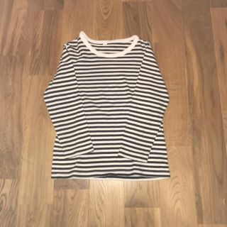 ムジルシリョウヒン(MUJI (無印良品))の＊sararin＊様専用確認用 無印ボーダーT100(Tシャツ/カットソー)