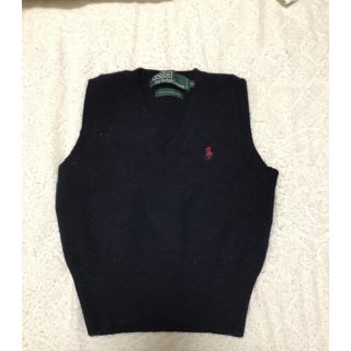 ラルフローレン(Ralph Lauren)のポロ ラルフローレン ニット ベスト ネイビー 100(ニット)