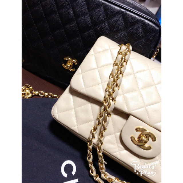 CHANEL シャネル マトラッセチェーンショルダーベージュ♡