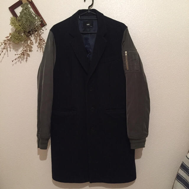 HARE(ハレ)のHARE MA-1袖切替チェスターコート メンズのジャケット/アウター(チェスターコート)の商品写真