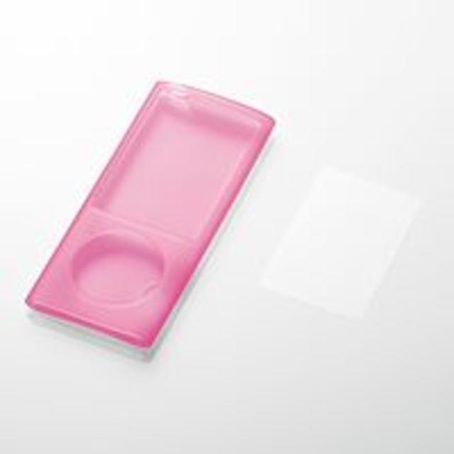 ELECOM(エレコム)の5th iPod nano用シリコンケース ピンク スマホ/家電/カメラのオーディオ機器(ポータブルプレーヤー)の商品写真