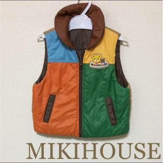 ミキハウス(mikihouse)のミキハウス☆リバーシブル 中綿ベスト☆ダブルビー ホットビスケット プッチー君等(ジャケット/上着)