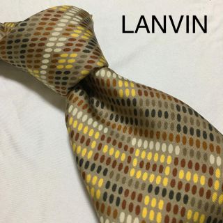 ランバン(LANVIN)の新品 LANVIN ネクタイ ベージュ タグ付き(ネクタイ)