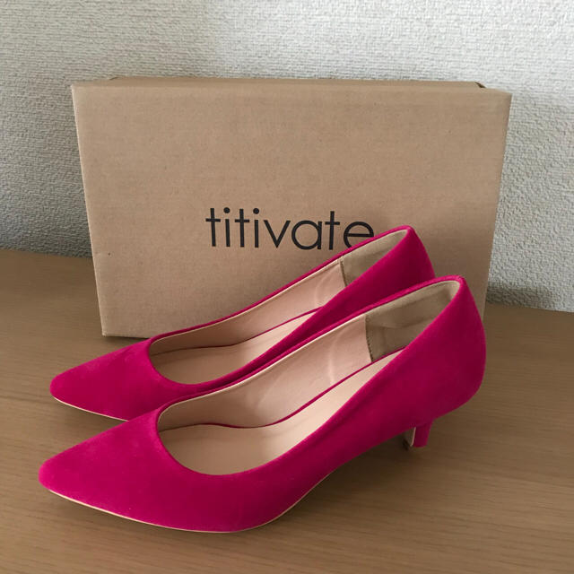 titivate(ティティベイト)の【未使用】titivate ポインテッドトゥパンプス レディースの靴/シューズ(ハイヒール/パンプス)の商品写真