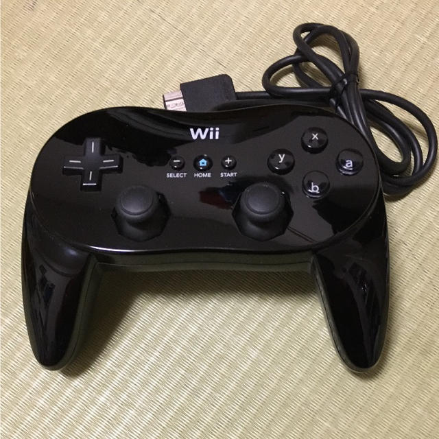 Wii Wii Wiiu クラシックコントローラ プロ 黒の通販 By キレイ ウィーならラクマ