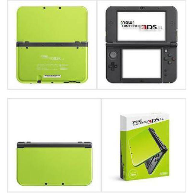 【完品】 Newニンテンドー3DS LL ライム×ブラック 任天堂 本体