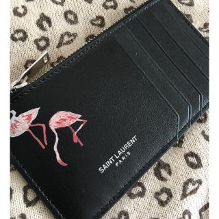 サンローラン(Saint Laurent)の2017AW新作☆サンローラン☆フラミンゴ柄カード&コインケース(コインケース/小銭入れ)