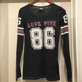 ヴィクトリアズシークレット(Victoria's Secret)のLOVE PINK♡カレッジ風ロンT(Tシャツ(長袖/七分))
