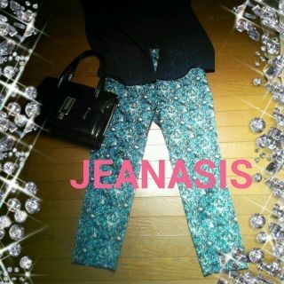 ジーナシス(JEANASIS)のJEANASIS 柄パンツ☆着画あり☆(クロップドパンツ)