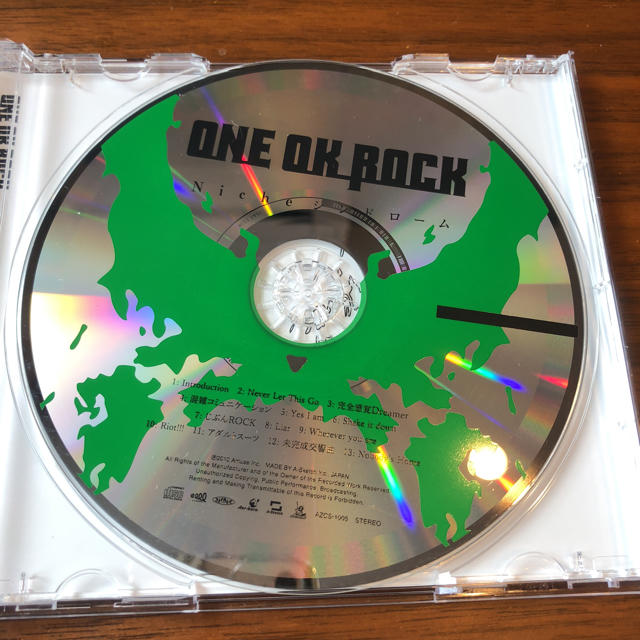 ONE OK ROCK(ワンオクロック)のONE OK ROCK Nicheシンドローム エンタメ/ホビーのCD(ポップス/ロック(邦楽))の商品写真