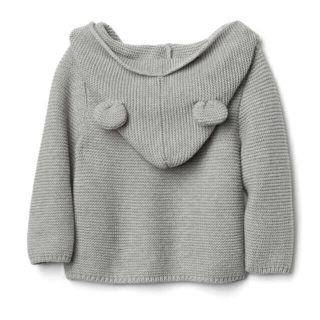 babyGAP(ベビーギャップ)の＊新品タグ付き＊2017年商品＊baby GAP くま耳ニットカーディガン  キッズ/ベビー/マタニティのベビー服(~85cm)(ニット/セーター)の商品写真