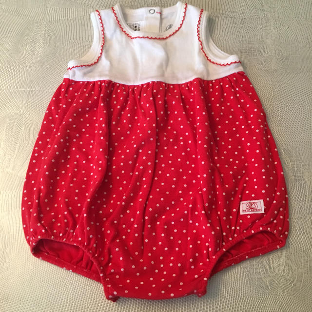 PETIT BATEAU(プチバトー)のプチバトー ロンパース 60 美品 キッズ/ベビー/マタニティのベビー服(~85cm)(ロンパース)の商品写真