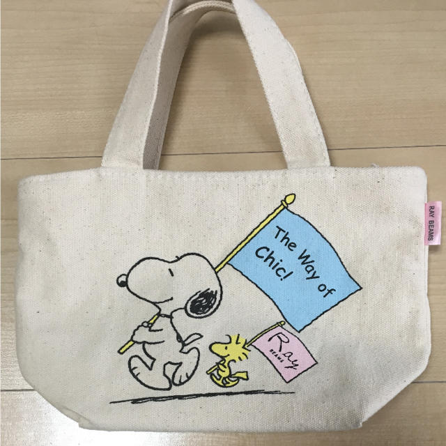 SNOOPY(スヌーピー)のスヌーピー レイビームス トートバック レディースのバッグ(トートバッグ)の商品写真