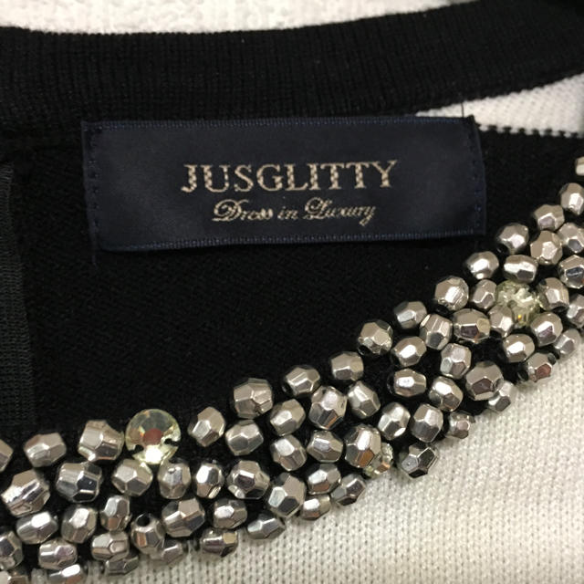JUSGLITTY(ジャスグリッティー)のジャスグリッティー＊ボーダーニット レディースのトップス(ニット/セーター)の商品写真