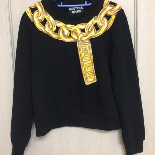 モスキーノ(MOSCHINO)の新品未使用 MOSCHINO トロンプルイユ プリント 長袖プルオーバ(ニット/セーター)