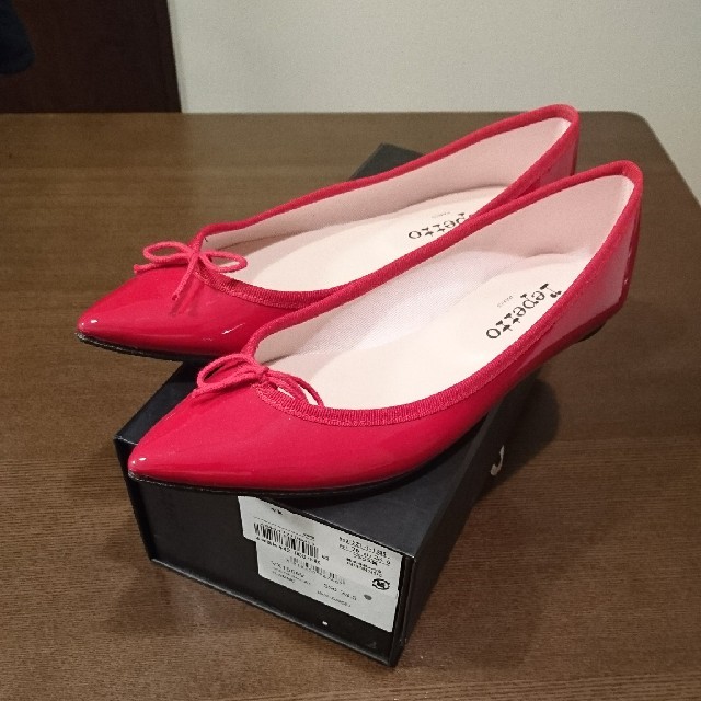 repetto(レペット)の再出品  Repetto  38.5 レッド レディースの靴/シューズ(バレエシューズ)の商品写真