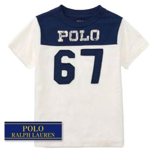 ラルフローレン(Ralph Lauren)の☆新品☆115 ラルフローレン 半袖コットンTシャツ ホワイト 1165(Tシャツ/カットソー)