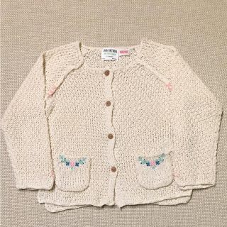 ザラキッズ(ZARA KIDS)のゆきえ様専用★ザラ★未使用★刺繍カーディガン(カーディガン)