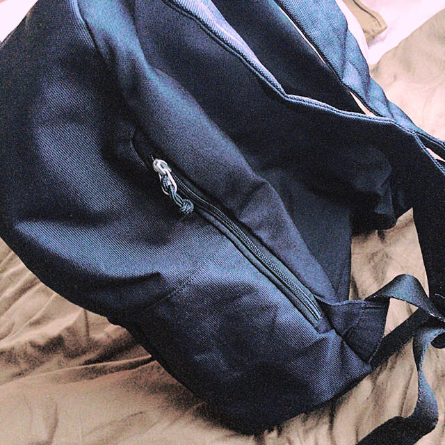 MUJI (無印良品)(ムジルシリョウヒン)の無印良品 リュック 黒 レディースのバッグ(リュック/バックパック)の商品写真