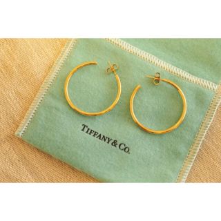 ティファニー(Tiffany & Co.)のティファニー Tiffany&Co K18YG イエローゴールド フープピアス(ピアス)