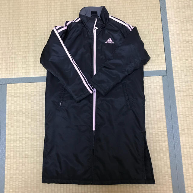 adidas(アディダス)のアディダス ベンチコート キッズ/ベビー/マタニティのキッズ服女の子用(90cm~)(ジャケット/上着)の商品写真