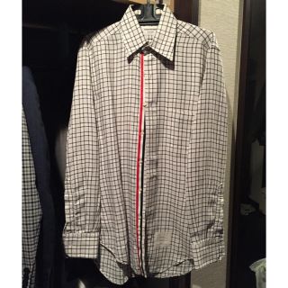 トムブラウン(THOM BROWNE)の正規品！THOM BROWNEチェックシャツ 1 箱袋つき(シャツ)