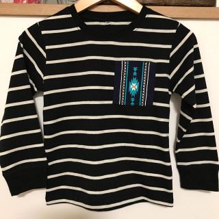 シマムラ(しまむら)の【saa様】しまむら バースデイ オルテガ柄ポケットボーダーロンT(Tシャツ/カットソー)