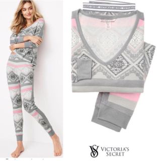 ヴィクトリアズシークレット(Victoria's Secret)の新作♡新品♡サーマルパジャマセット(パジャマ)