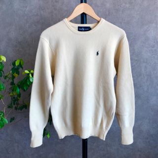 ラルフローレン(Ralph Lauren)の【人気】【ラルフローレン】ニット S-M位 オフホワイト(ニット/セーター)