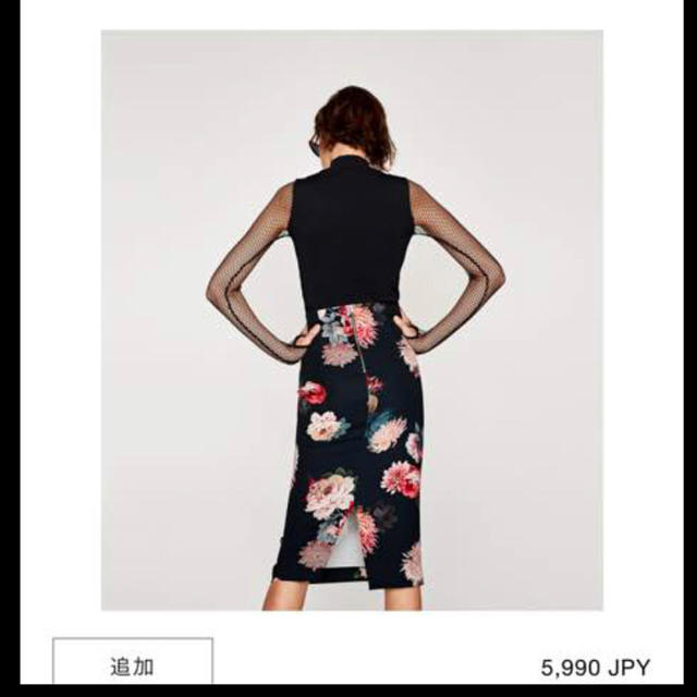 ZARA(ザラ)のZARA フラワーペンシルスカート  レディースのスカート(ひざ丈スカート)の商品写真