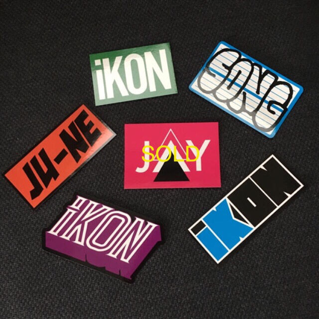 iKON(アイコン)のiKON☆ステッカー エンタメ/ホビーのタレントグッズ(アイドルグッズ)の商品写真