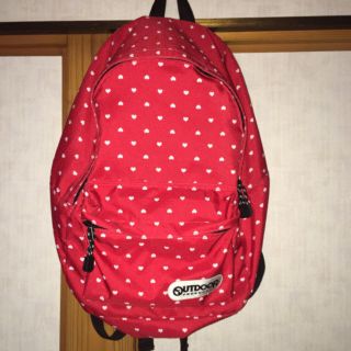 アウトドア(OUTDOOR)の【未使用】outdoor ハート 赤 リュック(リュック/バックパック)