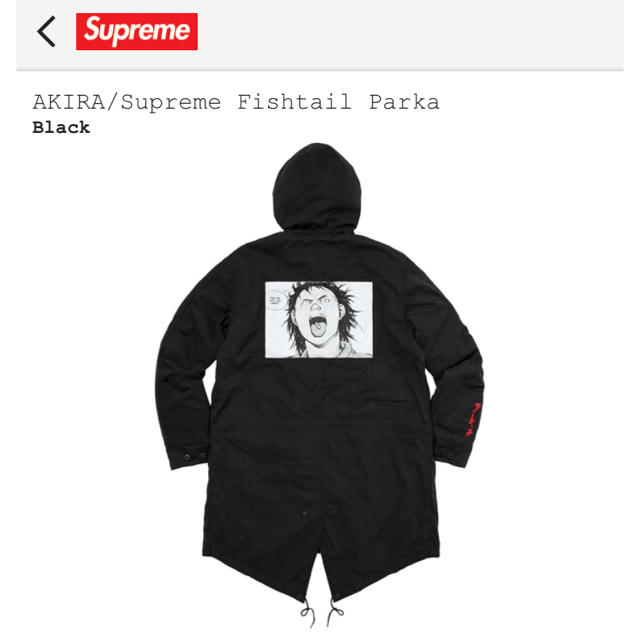 Supreme(シュプリーム)のAkira/Supreme Fishtail Parka メンズのトップス(パーカー)の商品写真