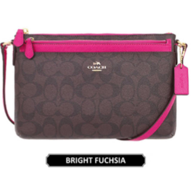 1点のみ！COACH ショルダーバッグ BRIGHT FUCHSIAきゃんしょっぷ