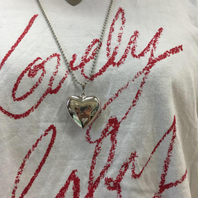 Lochie(ロキエ)のvintage heart silver necklace レディースのアクセサリー(ネックレス)の商品写真