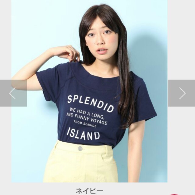 LOWRYS FARM(ローリーズファーム)のローリーズ*コットンオフショルダーT レディースのトップス(Tシャツ(半袖/袖なし))の商品写真