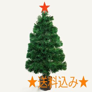 LED&光ファイバー仕様 クリスマスツリー  90センチ ★新品★(置物)