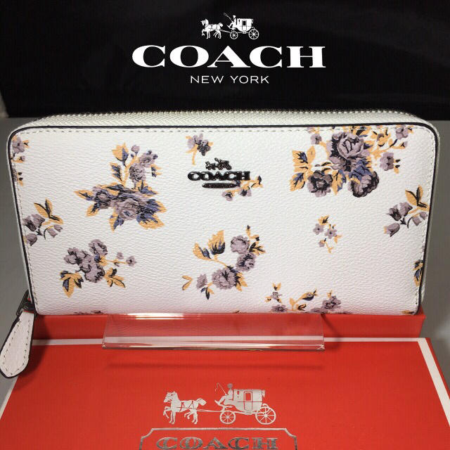 COACH(コーチ)の限定セール❣️新品コーチ長財布F59014プレーリー フラワーラウンドファスナー レディースのファッション小物(財布)の商品写真