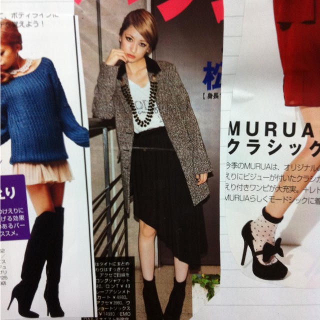EMODA(エモダ)のEMODA☆アシンメトリースカート レディースのスカート(ひざ丈スカート)の商品写真