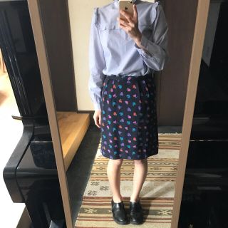 マークバイマークジェイコブス(MARC BY MARC JACOBS)の専用  マークバイマークジェイコブス    シルク花柄スカート(ひざ丈スカート)