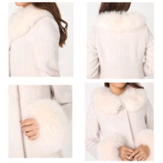 rienda - 2016aw リエンダ❤️フォックスファーウールビジューコートの ...