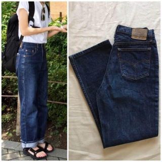 リーバイス(Levi's)の90sビンテージ リーバイス855 ハイウエストデニム 濃紺 オレンジタブ(デニム/ジーンズ)