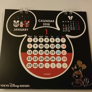ディズニー(Disney)の【さとちんさん専用】 ミッキーマウス 2018年 卓上カレンダー(カレンダー/スケジュール)