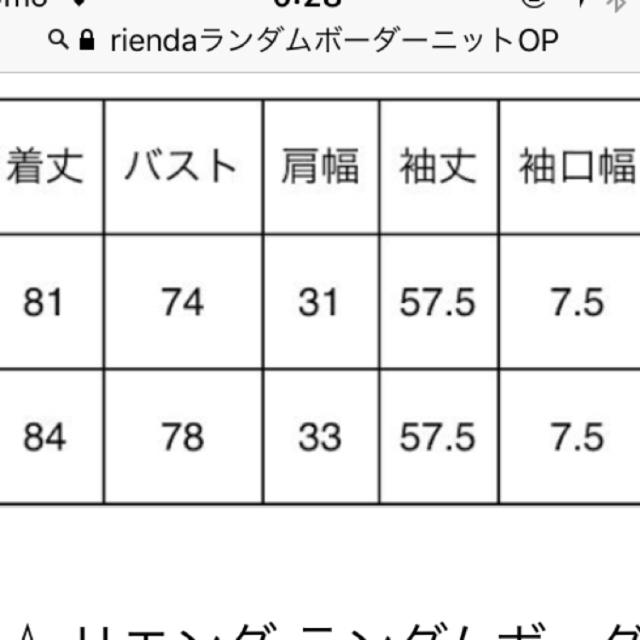 rienda(リエンダ)のrienda  ランダムボーダーニットOP レディースのワンピース(ミニワンピース)の商品写真