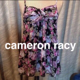 キャメロンレイシー(Cameron Racy)の未使用♡花柄シフォンキャミ(キャミソール)