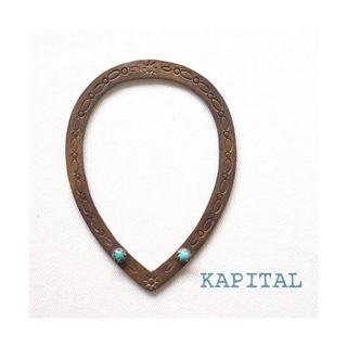 キャピタル(KAPITAL)のKAPITAL キャピタル バングル ブレスレット ターコイズ　レディース(ブレスレット/バングル)