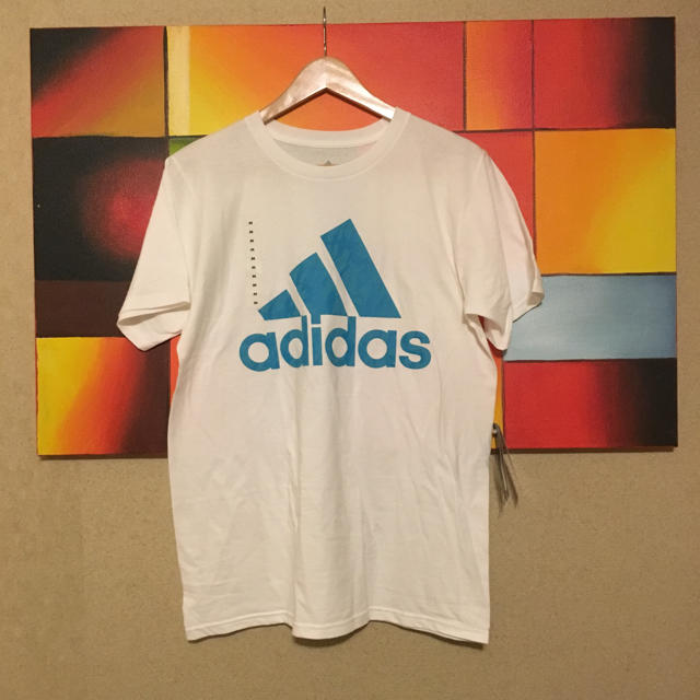 adidas(アディダス)のこや様専用  adidas Tシャツ 水色 白 アディダス メンズのトップス(Tシャツ/カットソー(半袖/袖なし))の商品写真