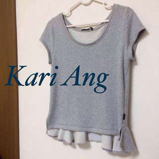 カリアング(kariang)の後ろペプラムtops★S(Tシャツ(半袖/袖なし))