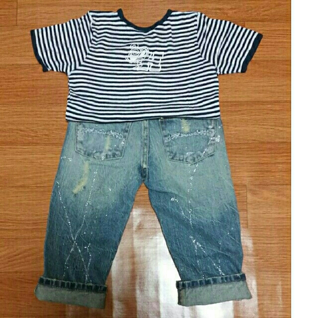 HYSTERIC MINI(ヒステリックミニ)のヒスデニム キッズ/ベビー/マタニティのキッズ服男の子用(90cm~)(その他)の商品写真