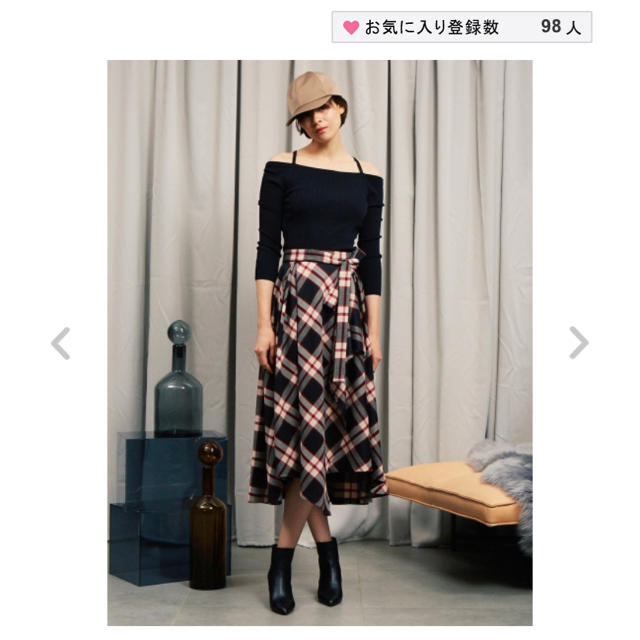 emmi atelier(エミアトリエ)のemmi♡チェックスカート レディースのスカート(ロングスカート)の商品写真